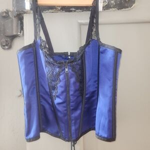 Torrid Cobalt Blue Sweetheart Corset Bustier